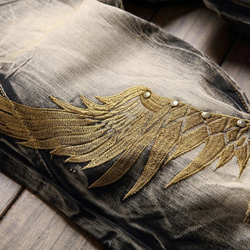 JC Wings Hole Jeans